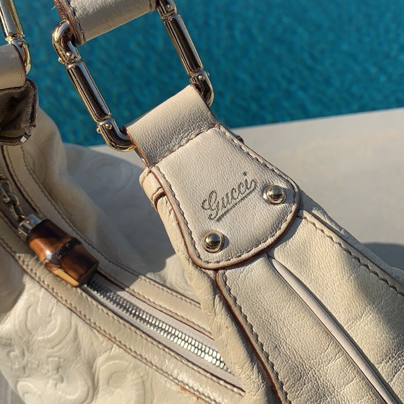 Authentic Gucci Hobo Bamboo Handbag - Picture 7 of 9